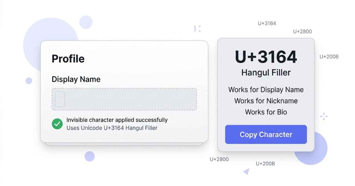 Invisible Character for Discord
