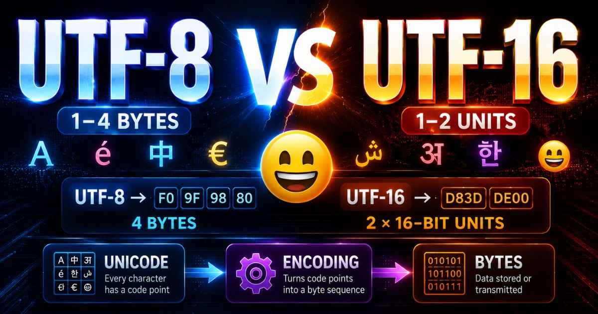 UTF-8 vs UTF-16