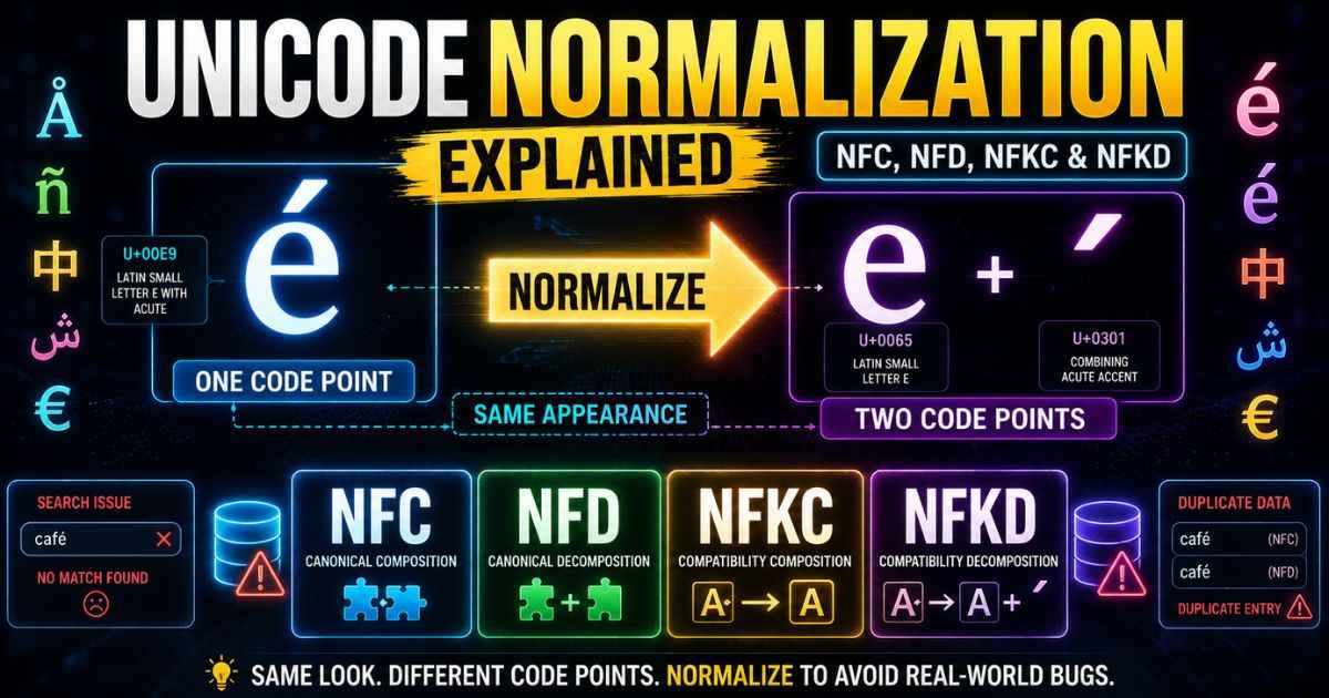 Unicode normalization